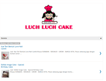 Tablet Screenshot of luchluchcake.com